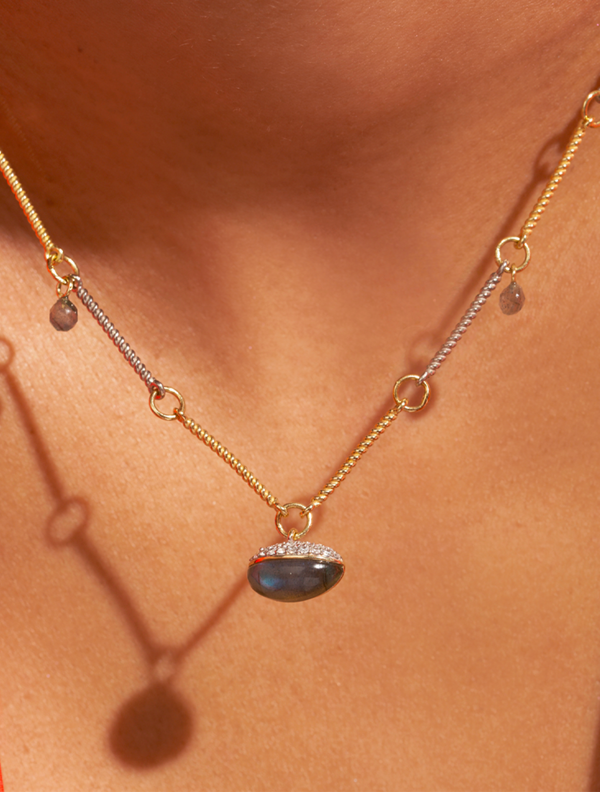 Mirage Necklace - Labradorite - alternate view