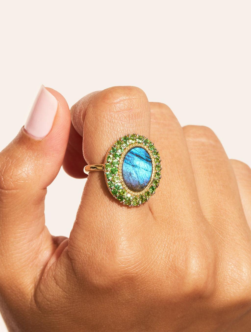 Mirage Ring - Labradorite - alternate view