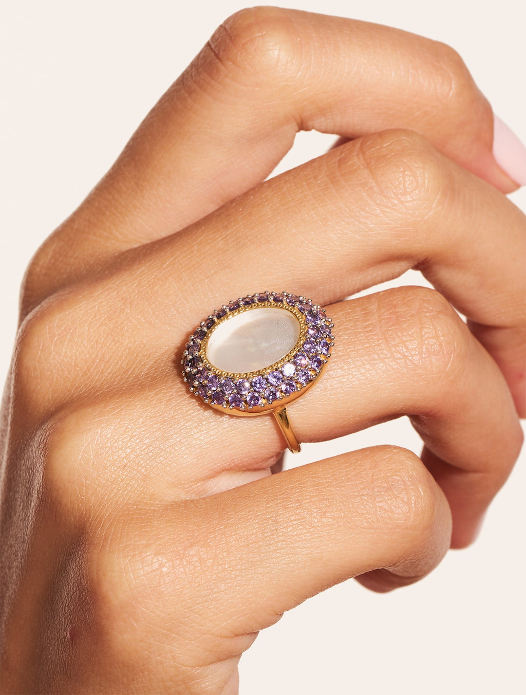Mirage Ring - Mother-of-pearl - alternate view
