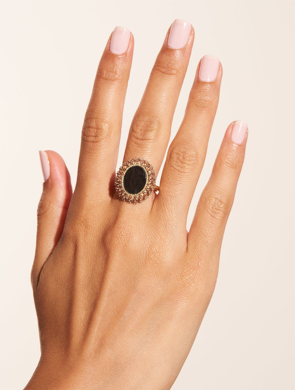 Mirage Ring - Textured Onyx - detail view