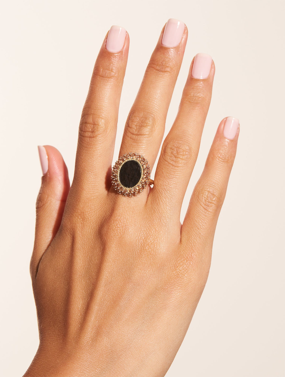 Mirage Ring - Textured Onyx - detail view