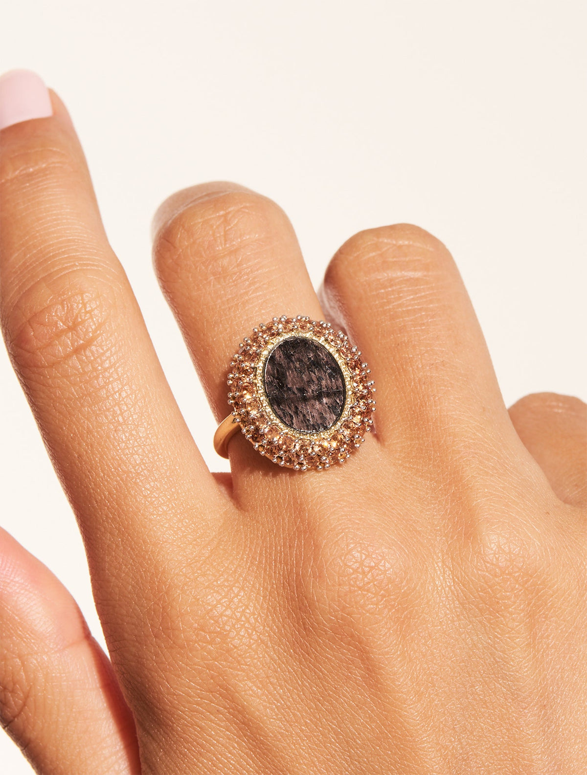 Mirage Ring - Textured Onyx - alternate view
