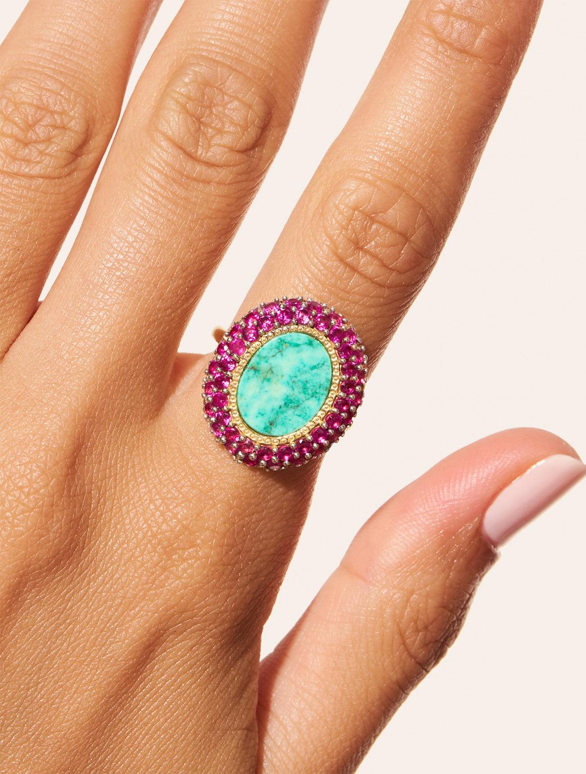 Mirage Ring - Turquoise - alternate view