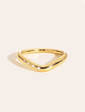Origine Ring - 4 zircons sertis - front view