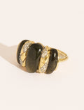 Oro Ring - Obsidienne - front view