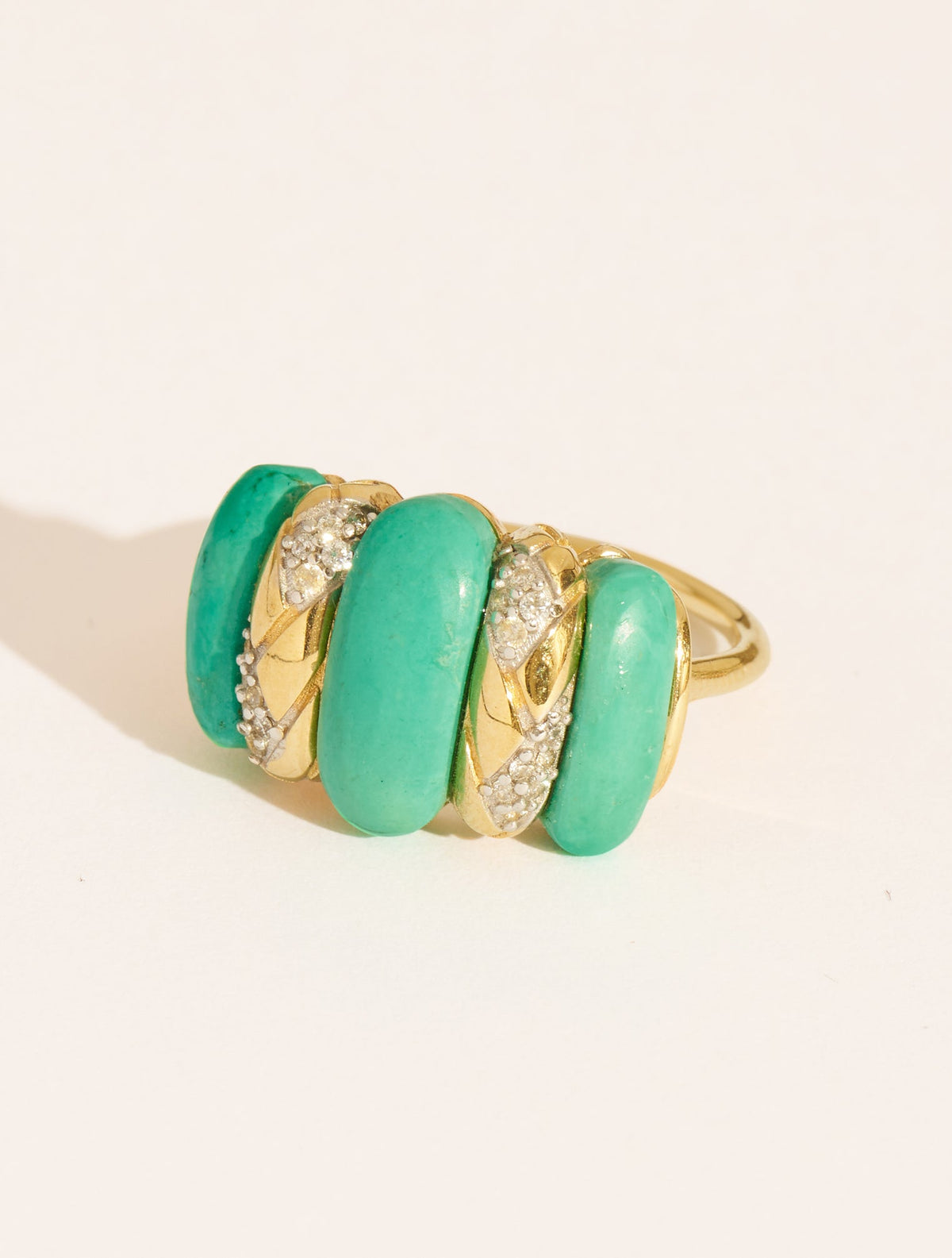Oro Ring - Turquoise - front view