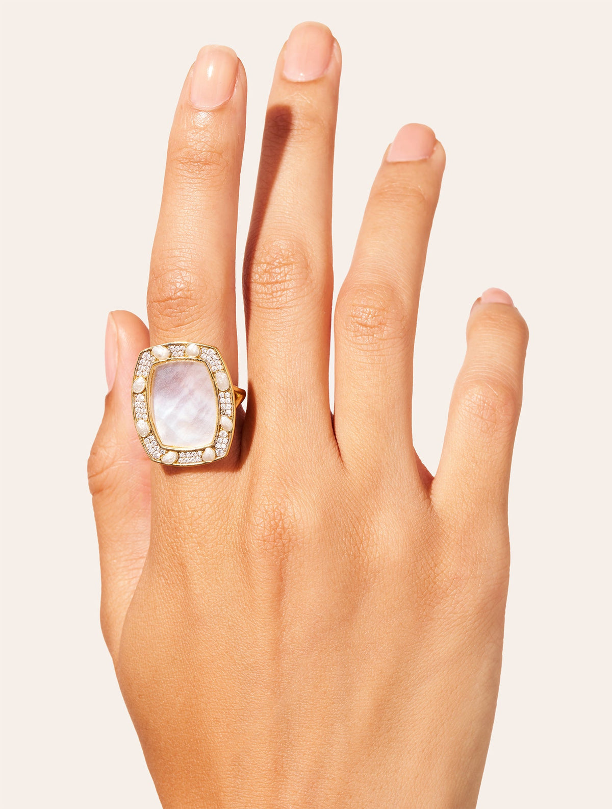 Ranee Ring - Mother-of-pearl - alternate view