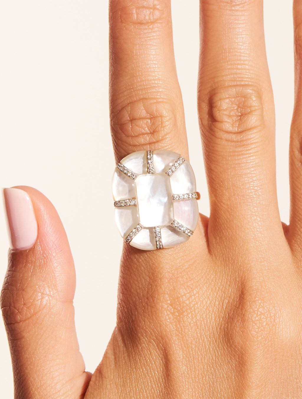 Reem Ring - Mother-of-pearl - alternate view
