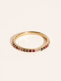 Rheya Ring - Pink Zircons - front view