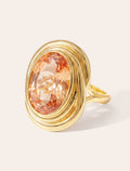 Spirale Ring - Quartz coloured champagne - Riviera - front view