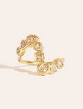Rivière Ring - White Zircons - front view
