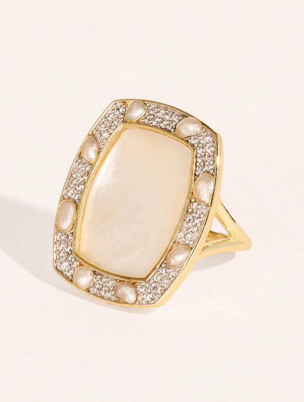 Ranee Ring - Mother-of-pearl - front view