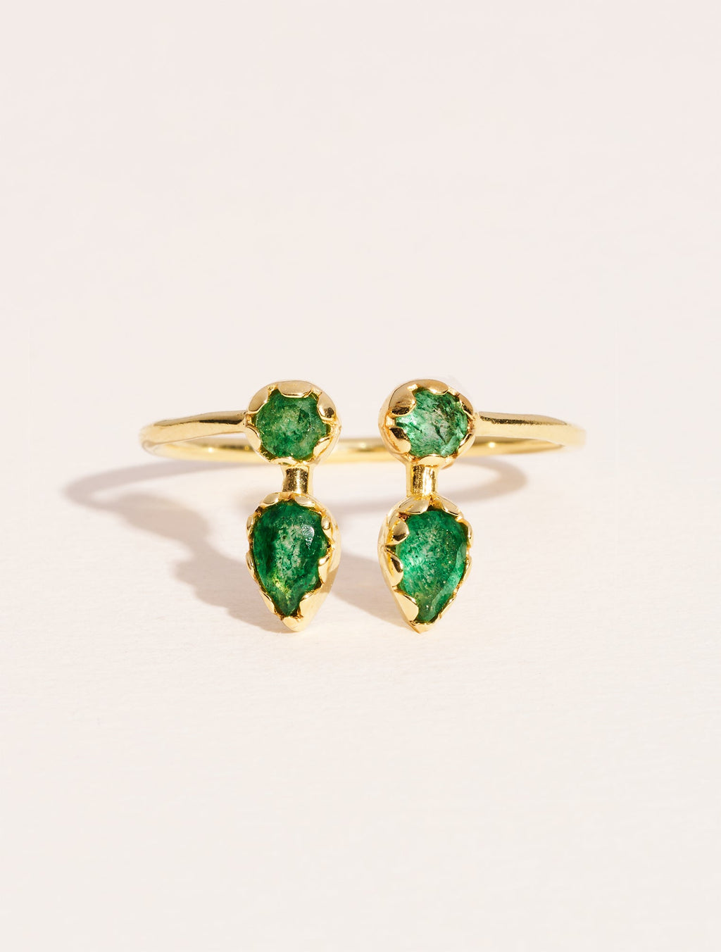 Safra Ring - Aventurine - front view
