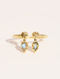 Safra Ring - Labradorite - front view