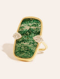 Sangha Ring - Aventurine - front view