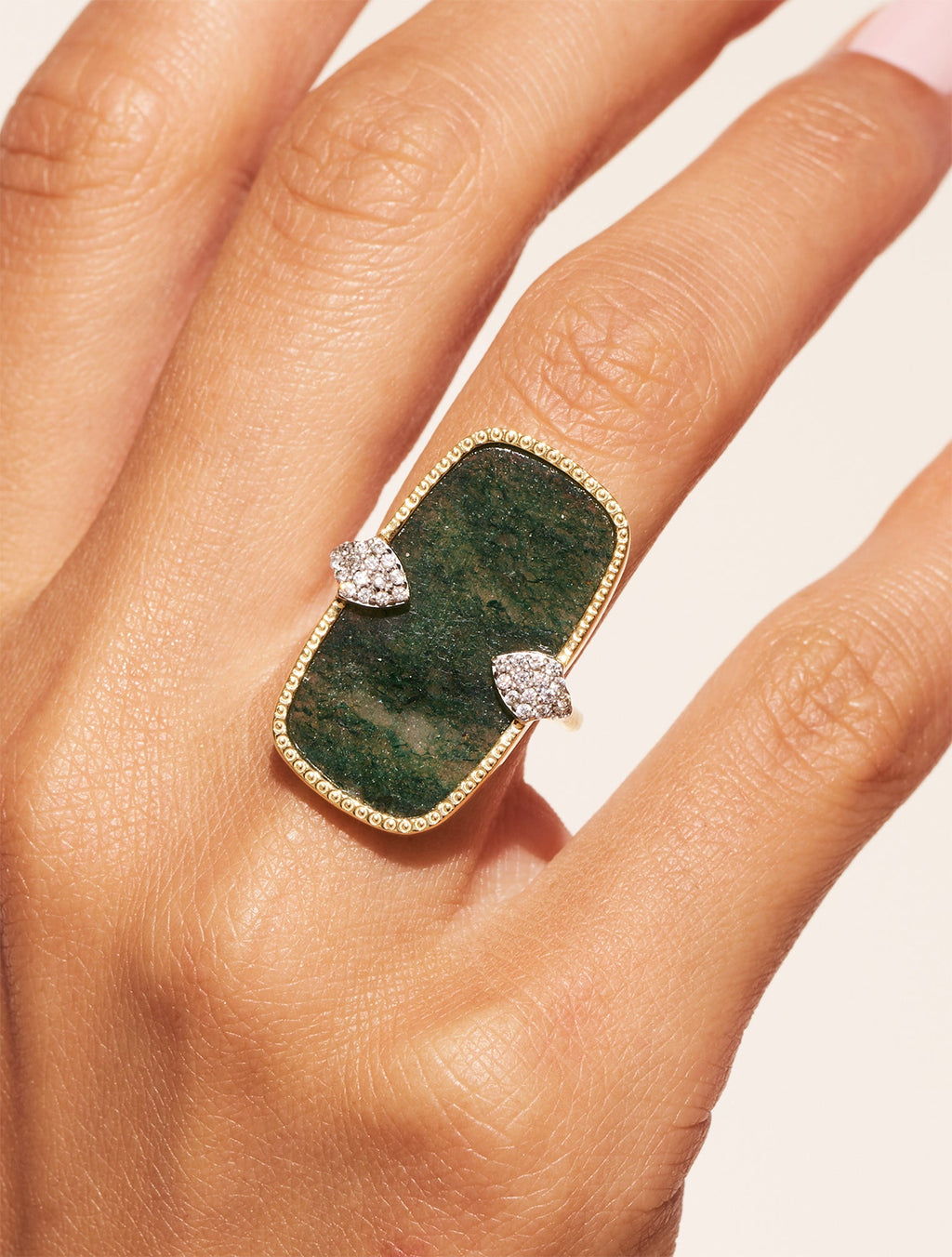 Sangha Ring - Aventurine - alternate view