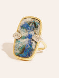 Sangha Ring - Onyx / Stone of Moon - front view