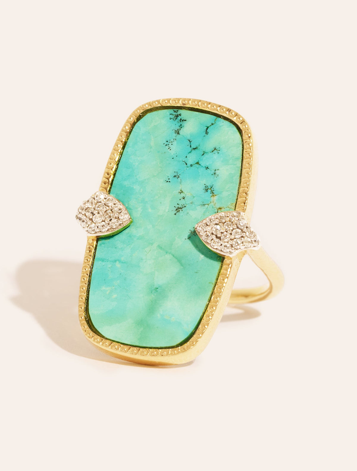 Sangha Ring - Turquoise - front view