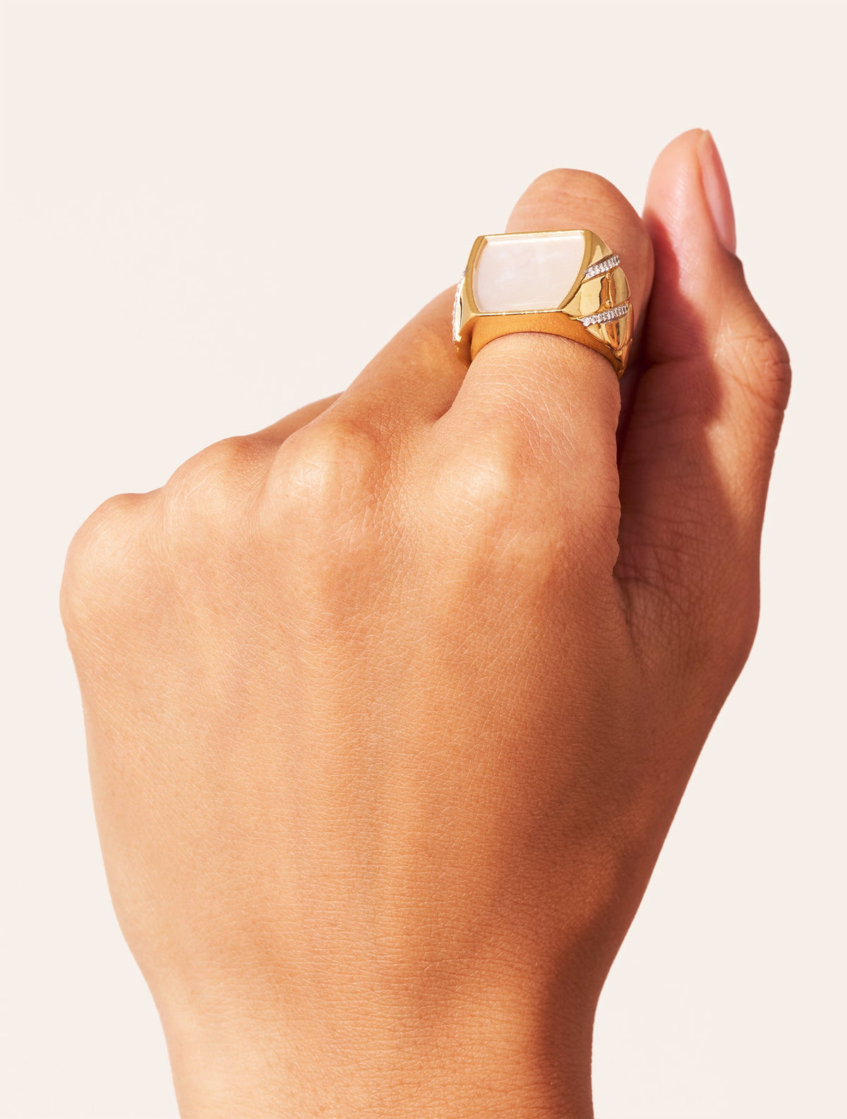 Seema Ring - Mother-of-pearl - alternate view