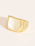 Seema Ring - Mother-of-pearl - front view