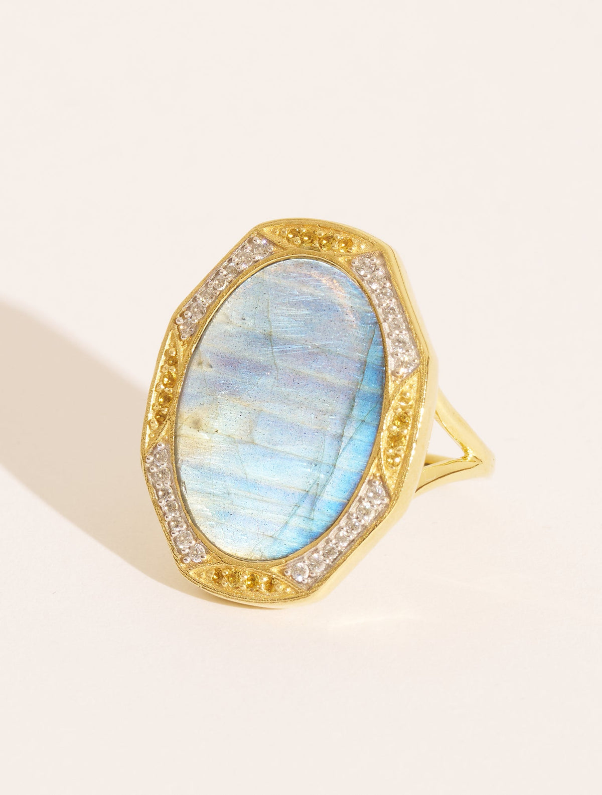 Sinaï Ring - Labradorite - front view