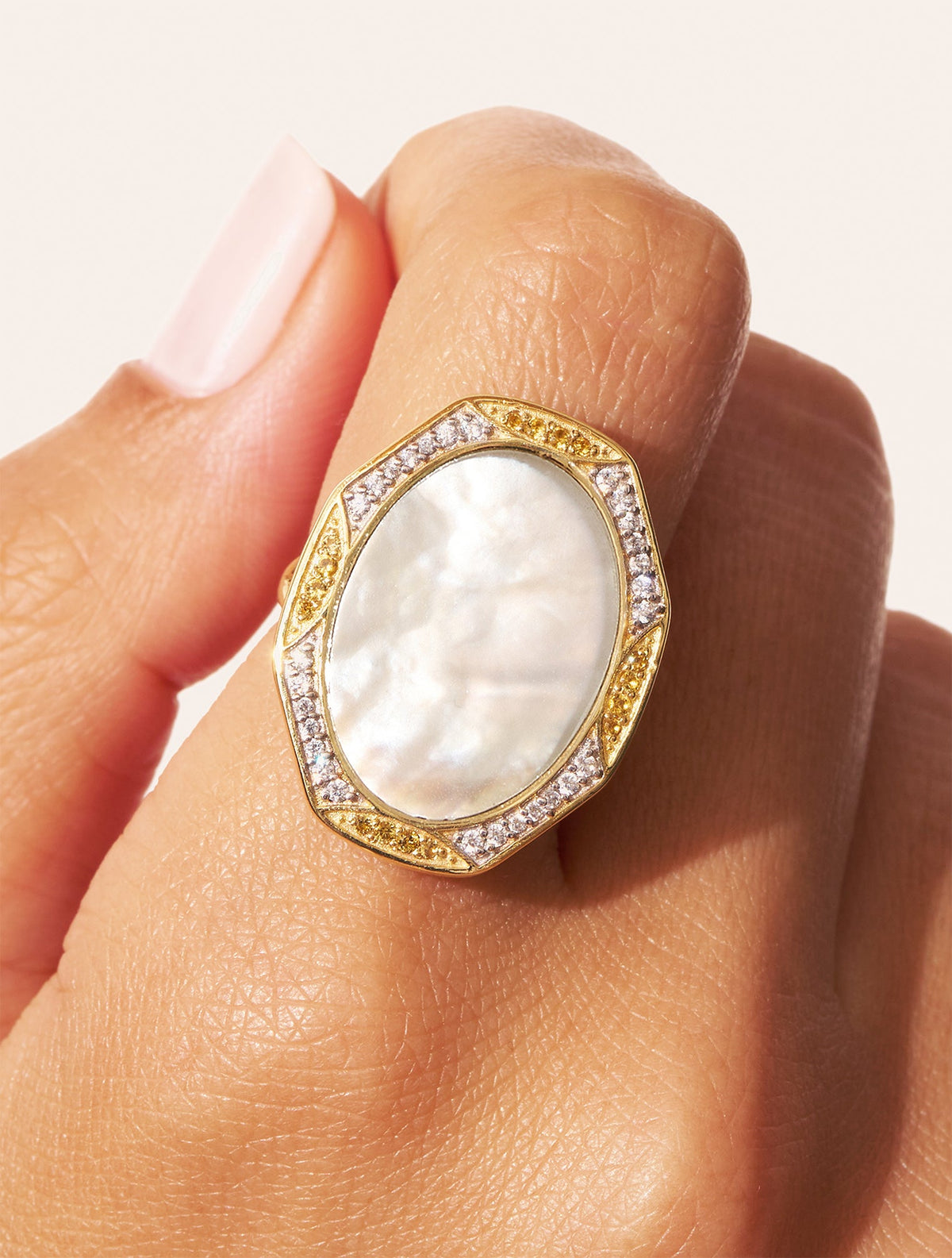 Sinaï Ring - Mother-of-pearl - another angle