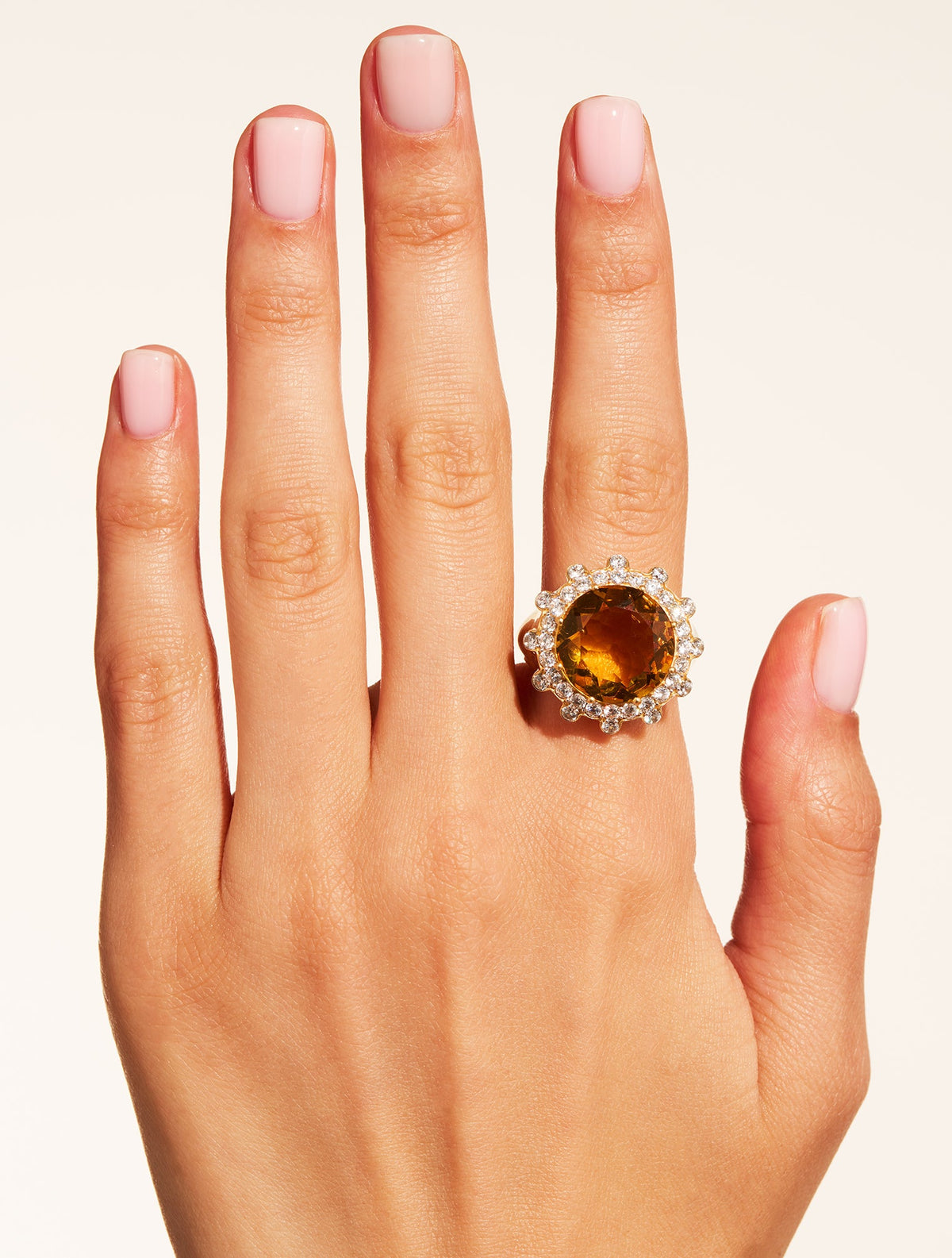 Sun Ring - Sauvage - Quartz coloured Yellow - alternate view