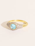 Sunny Ring - Labradorite - front view