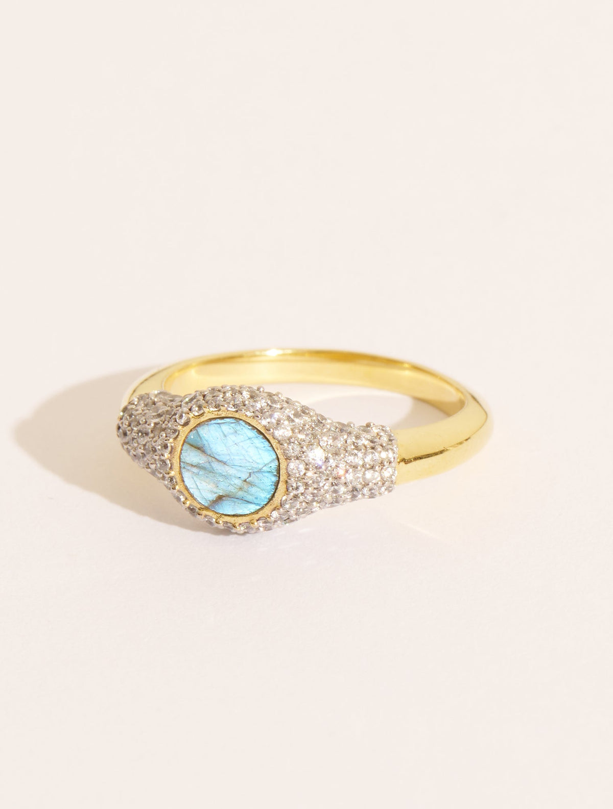 Sunny Ring - Labradorite - front view