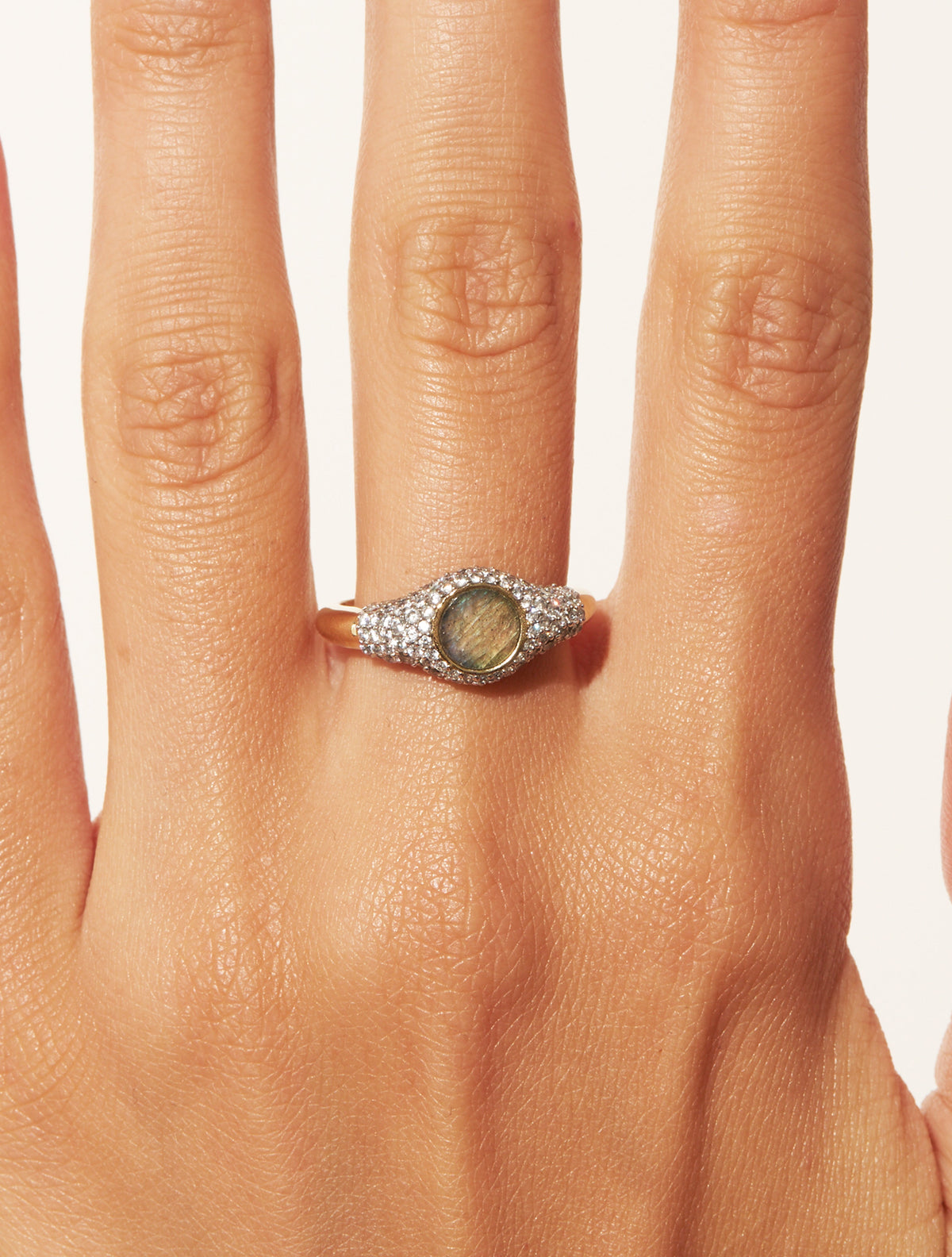 Sunny Ring - Labradorite - alternate view