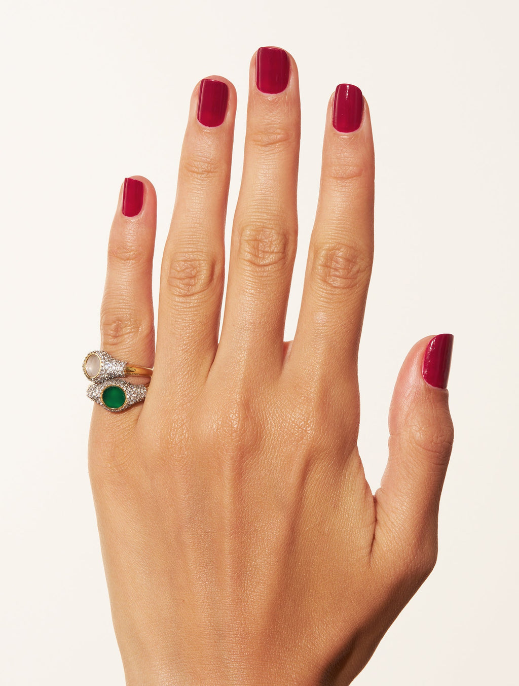 Sunny Ring - Green Onyx - detail view