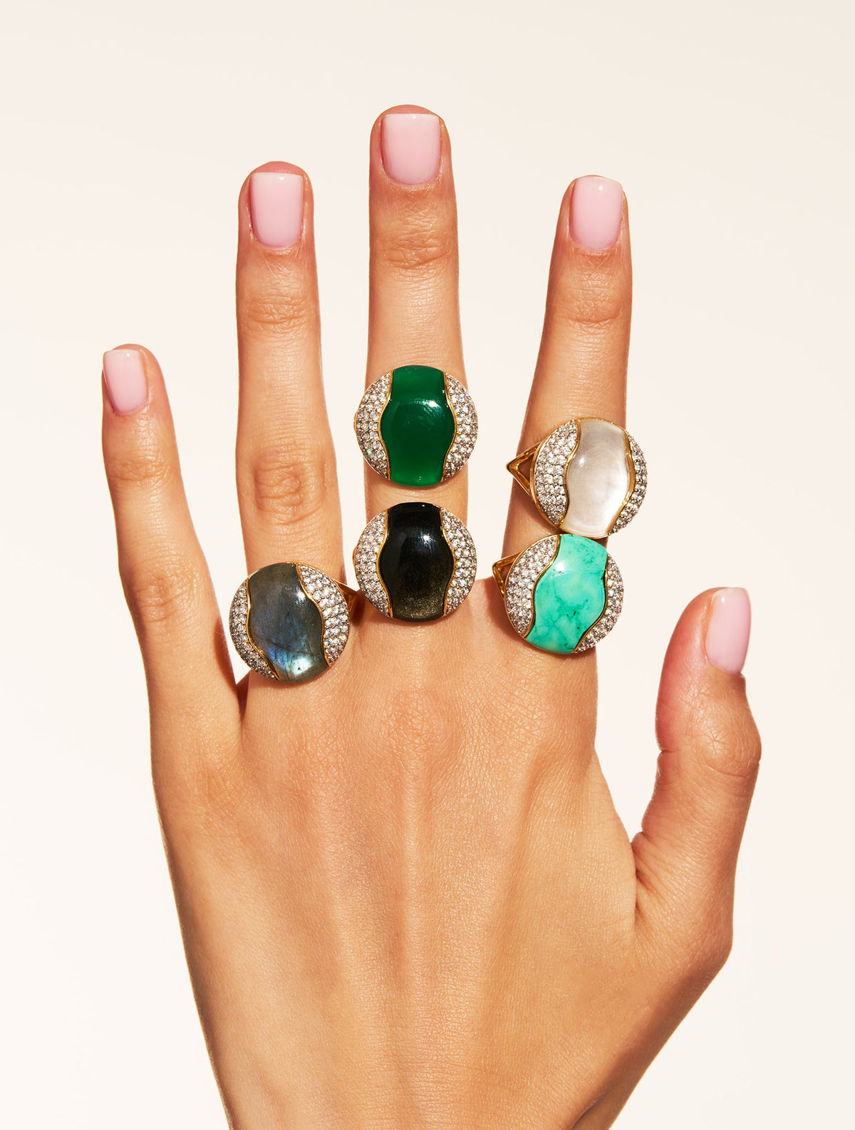 Vertige Ring - Golden Obsidienne - another angle