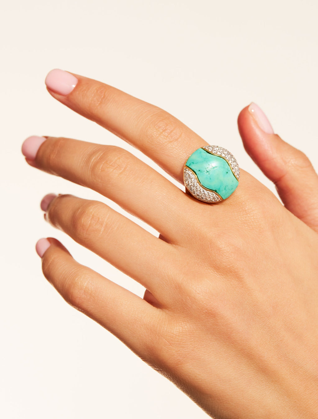 Vertige Ring - Turquoise - alternate view