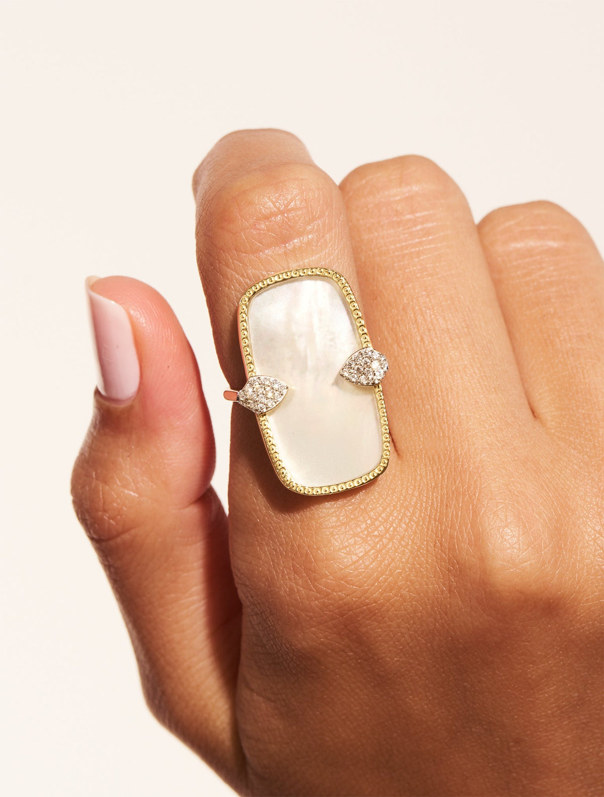 Sangha Ring - Mother-of-pearl - alternate view