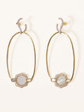 Janih Earrings - Mother-of-pearl - front view