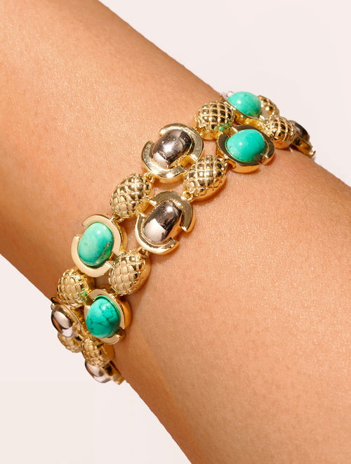 Amara Bracelet - Turquoise - alternate view