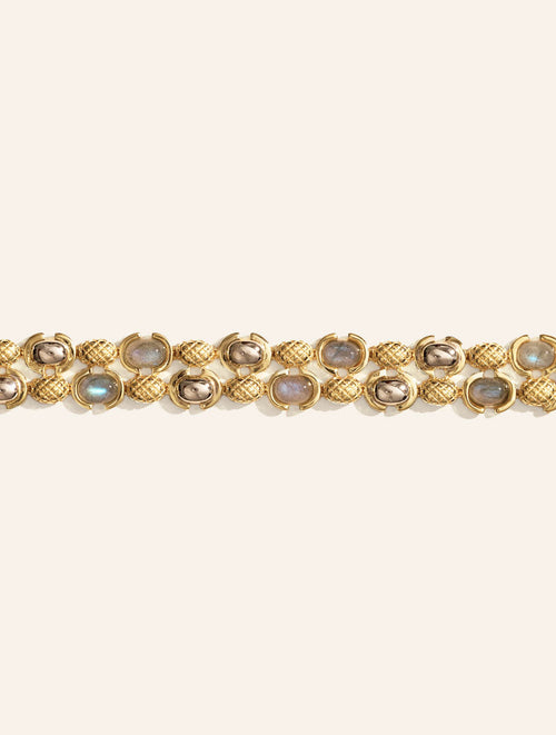 Amara Bracelet - Labradorite - front view