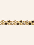 Amara Bracelet - Golden Obsidienne - front view