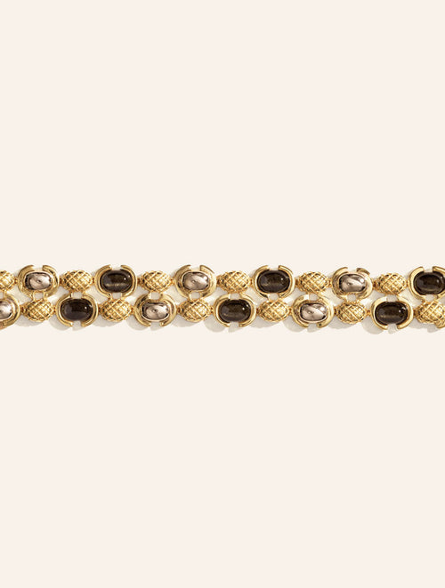 Amara Bracelet - Golden Obsidienne - front view