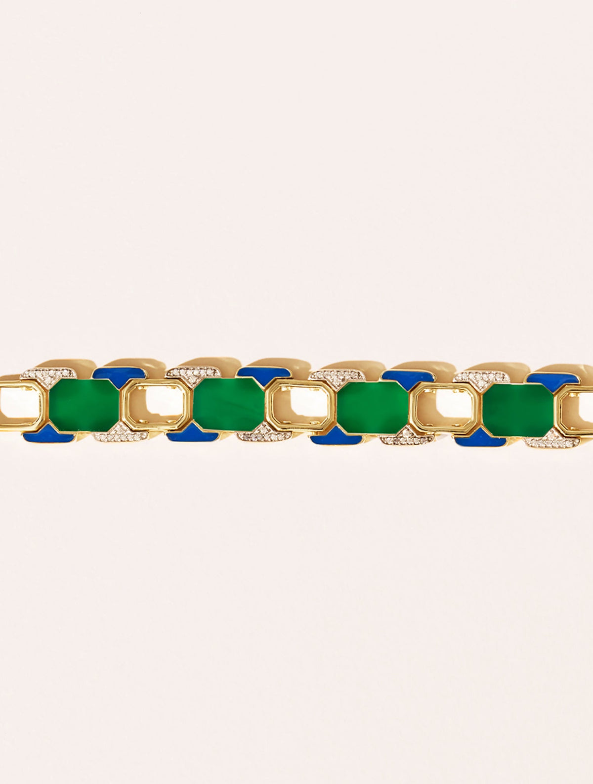 Berry Bracelet - Green Onyx - front view