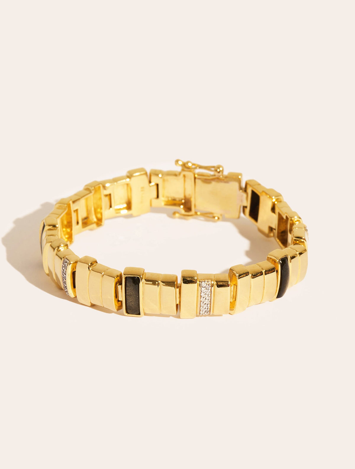 Empreinte Bracelet - Golden Obsidienne - front view