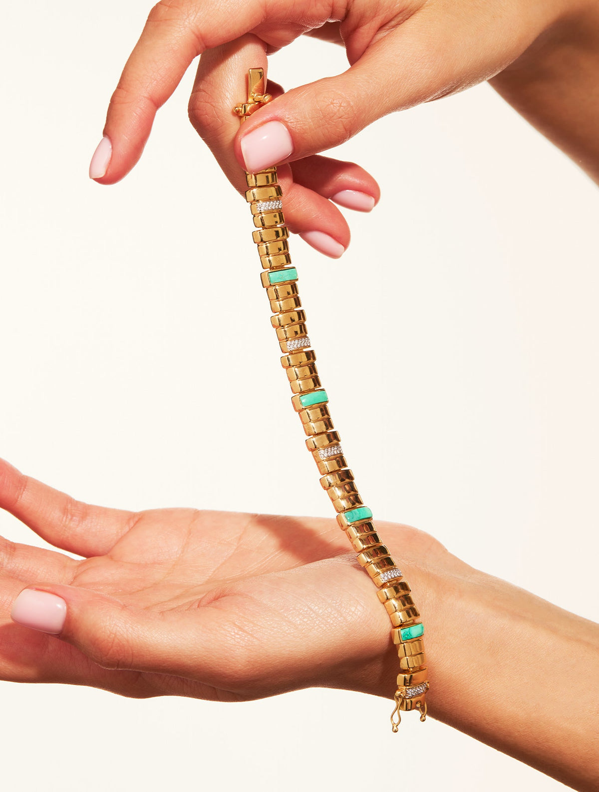 Empreinte Bracelet - Turquoise - detail view