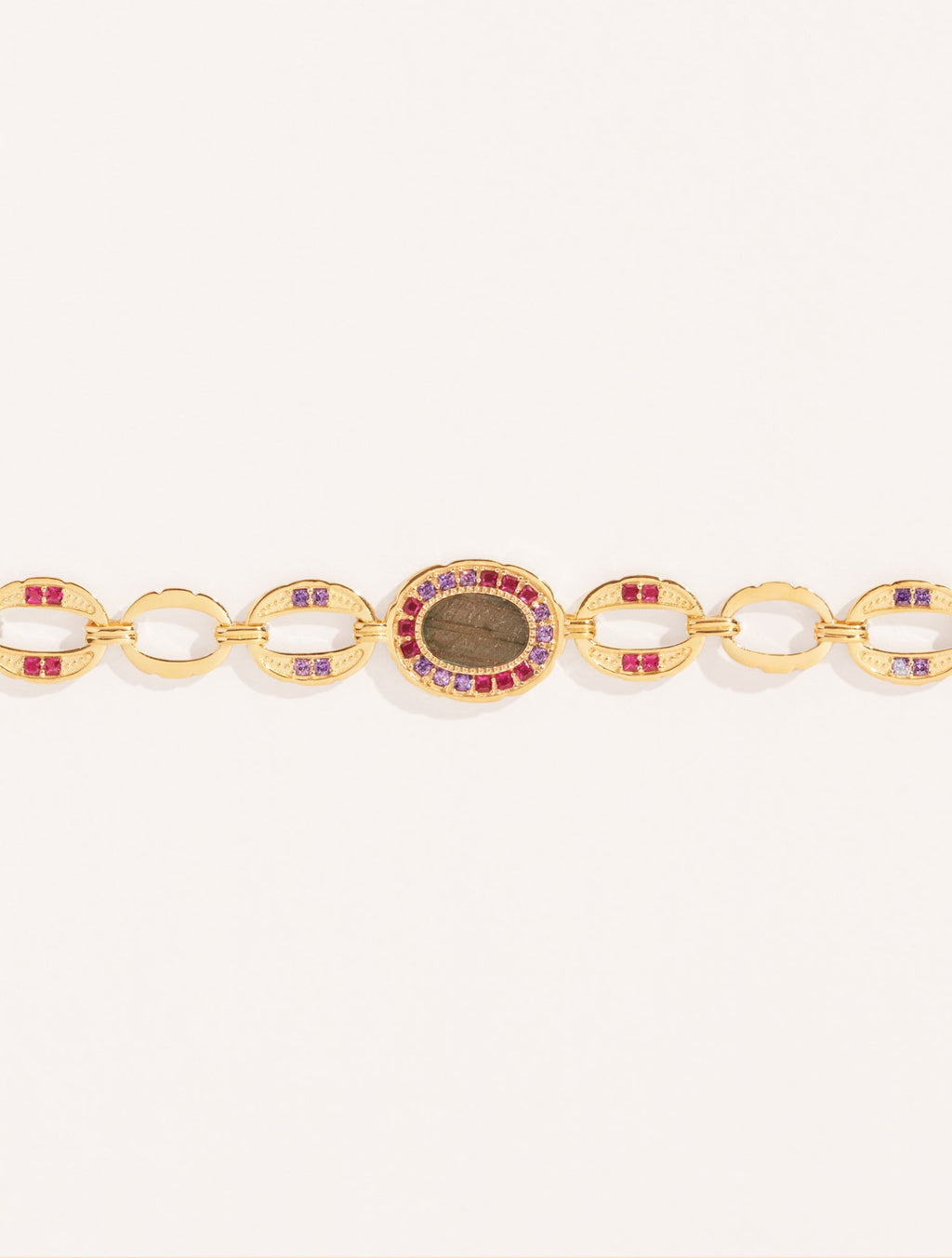 Héra Bracelet - Labradorite - front view
