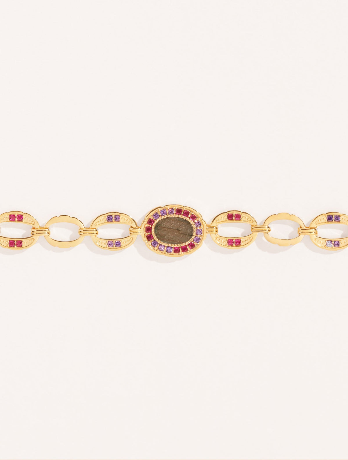 Héra Bracelet - Labradorite - front view