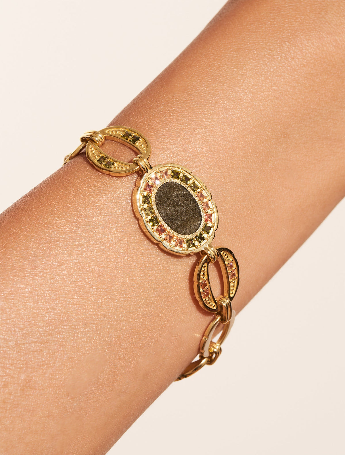 Héra Bracelet - Golden Obsidienne - alternate view