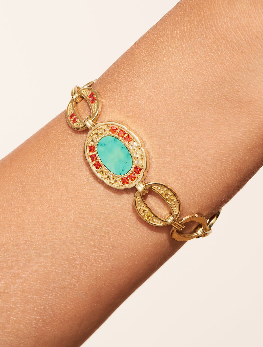 Héra Bracelet - Turquoise - alternate view