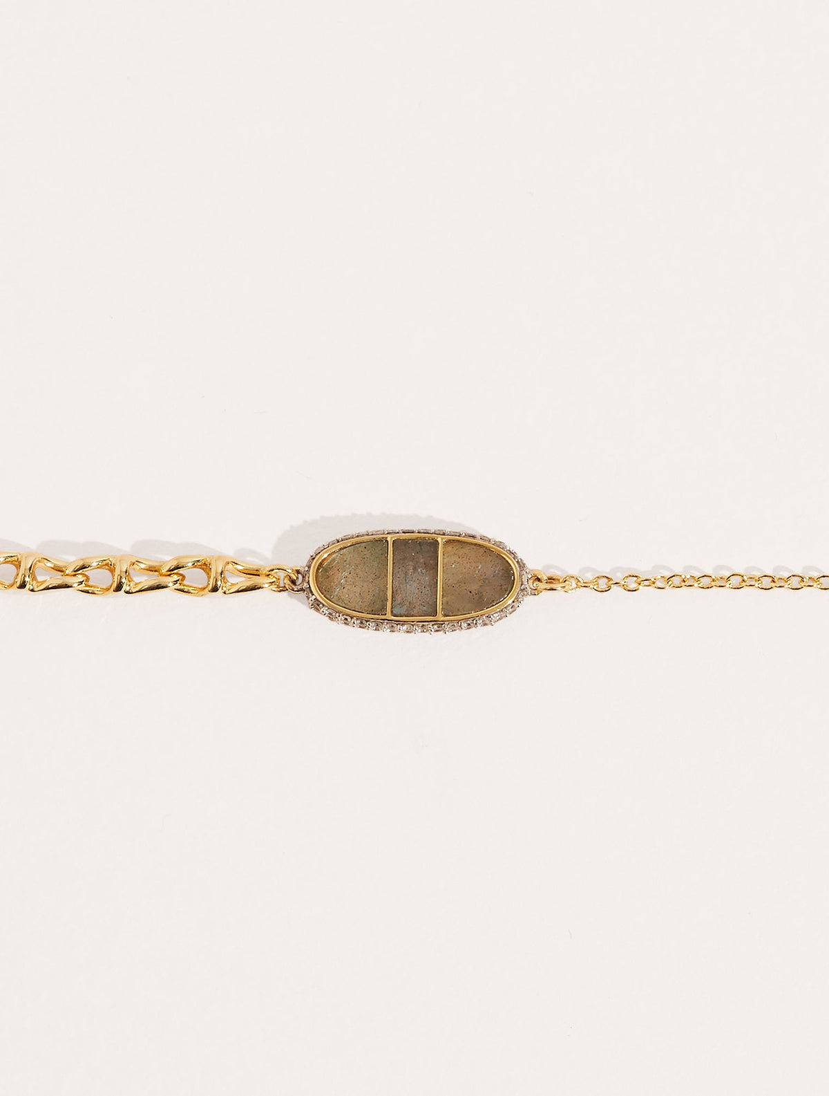 Izy Bracelet - Labradorite - front view