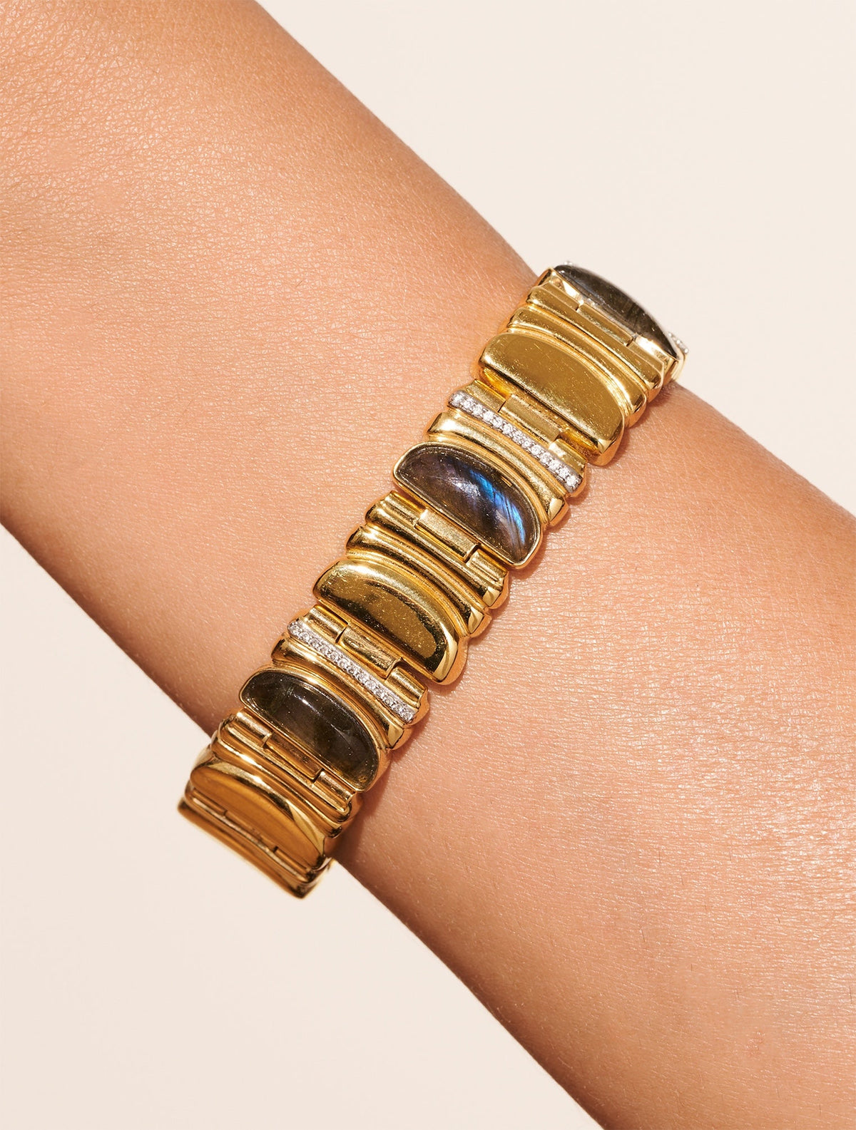 Seema Bracelet - Labradorite - alternate view