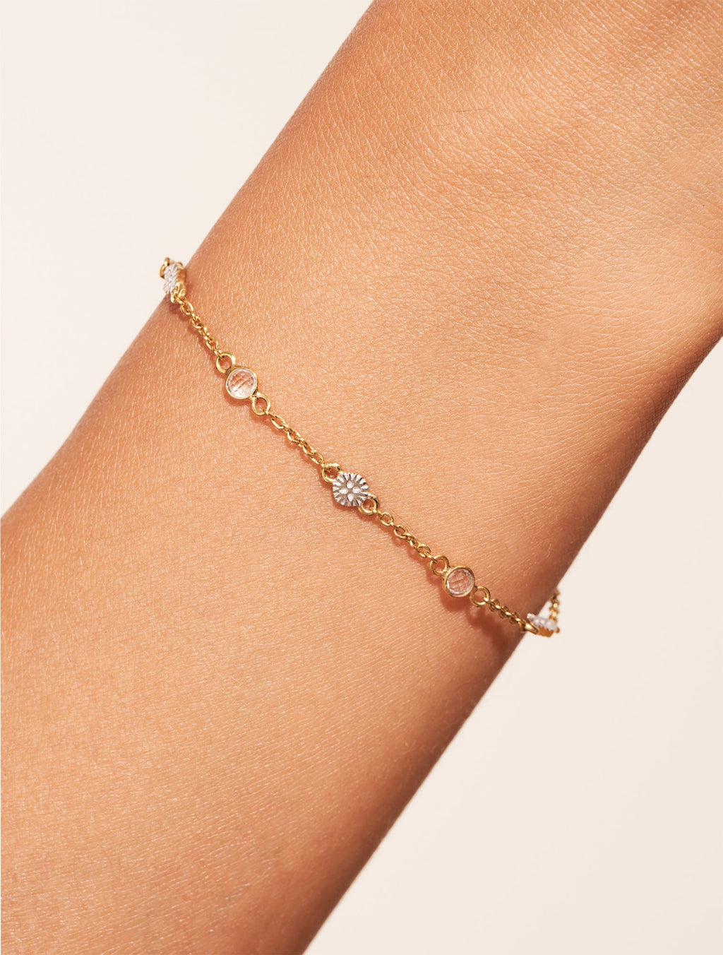 Sitara Bracelet - White Zircons - alternate view