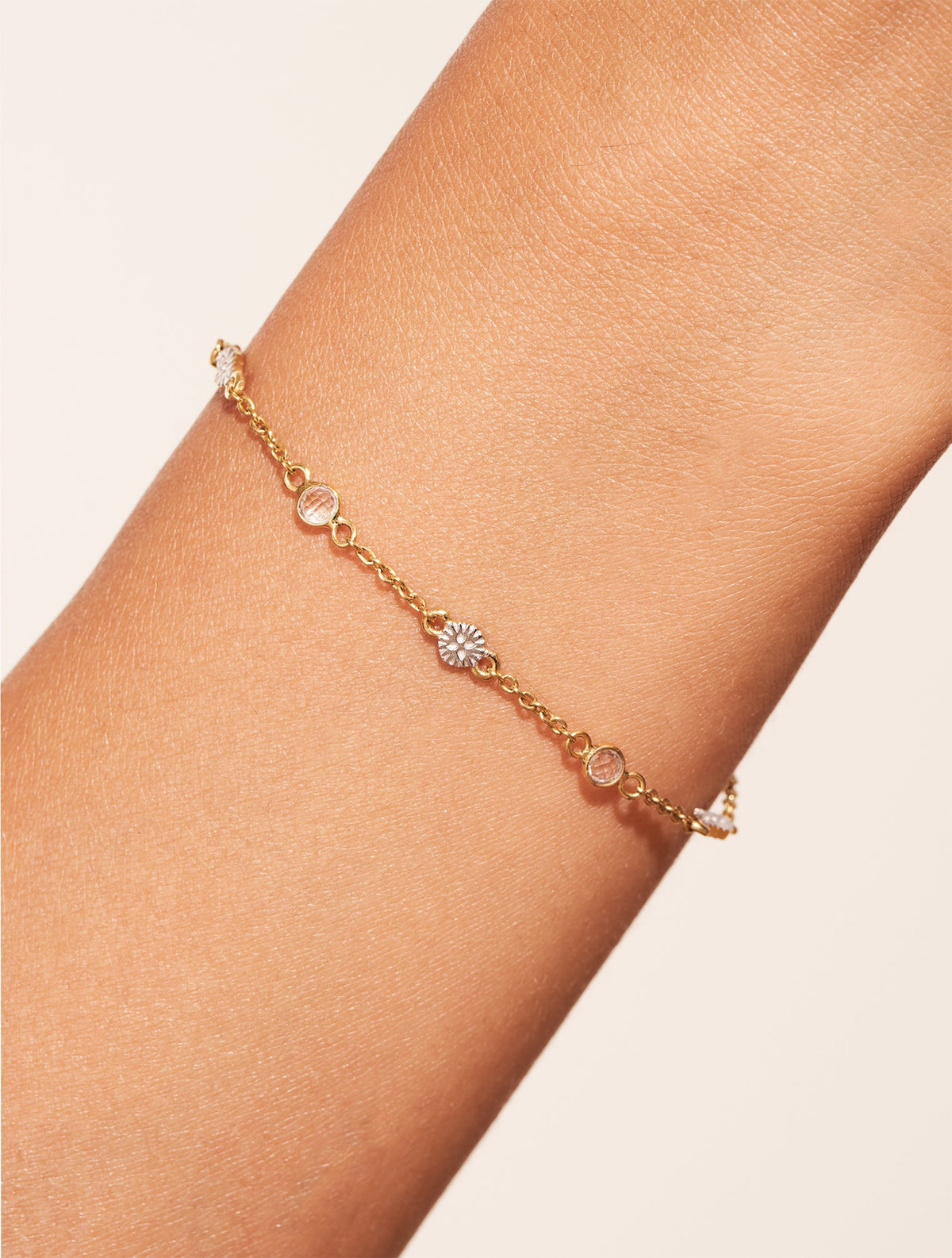 Sitara Bracelet - White Zircons - alternate view